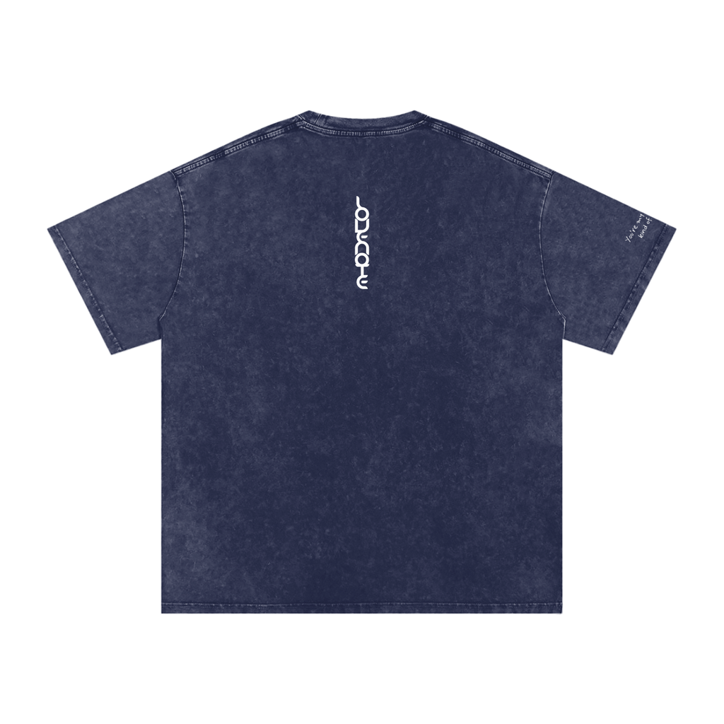 Smaller Notes - You're my favourite kind of trouble - Snow Washed Oversized Cotton T-Shirt