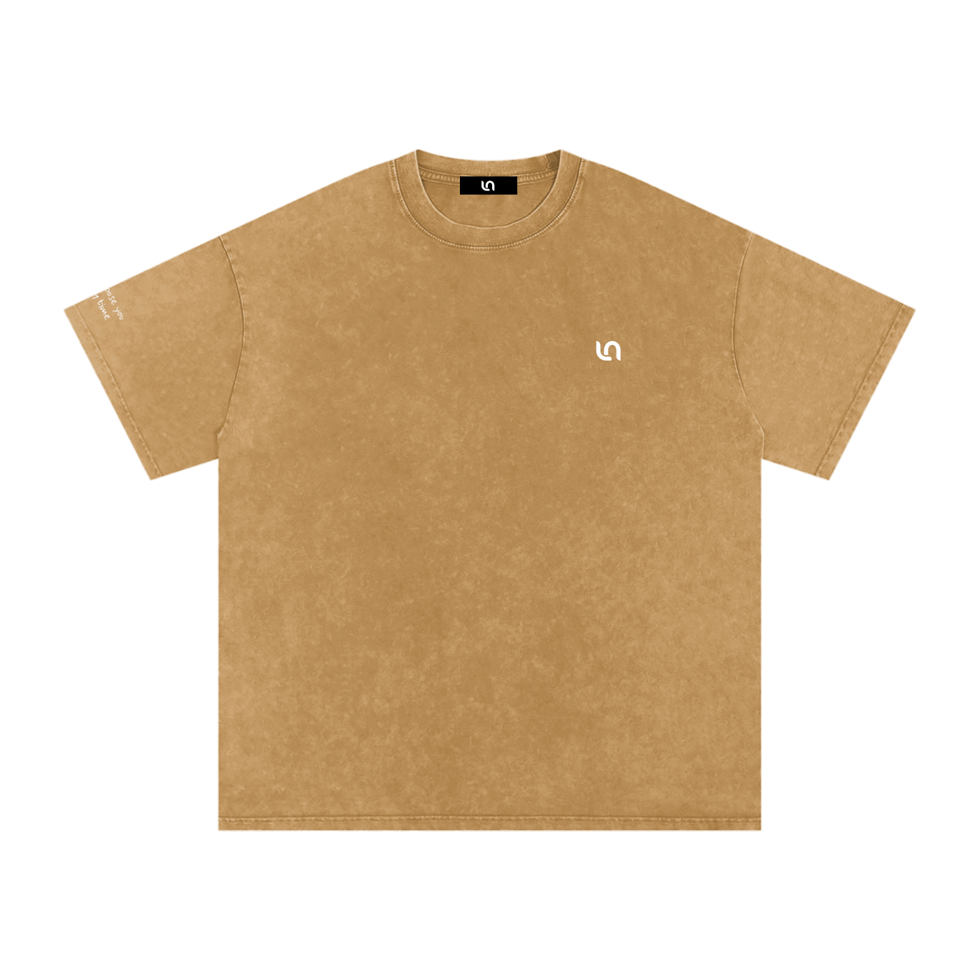 Smaller Notes - I'd choose you every time - Snow Washed Oversized Cotton T-Shirt