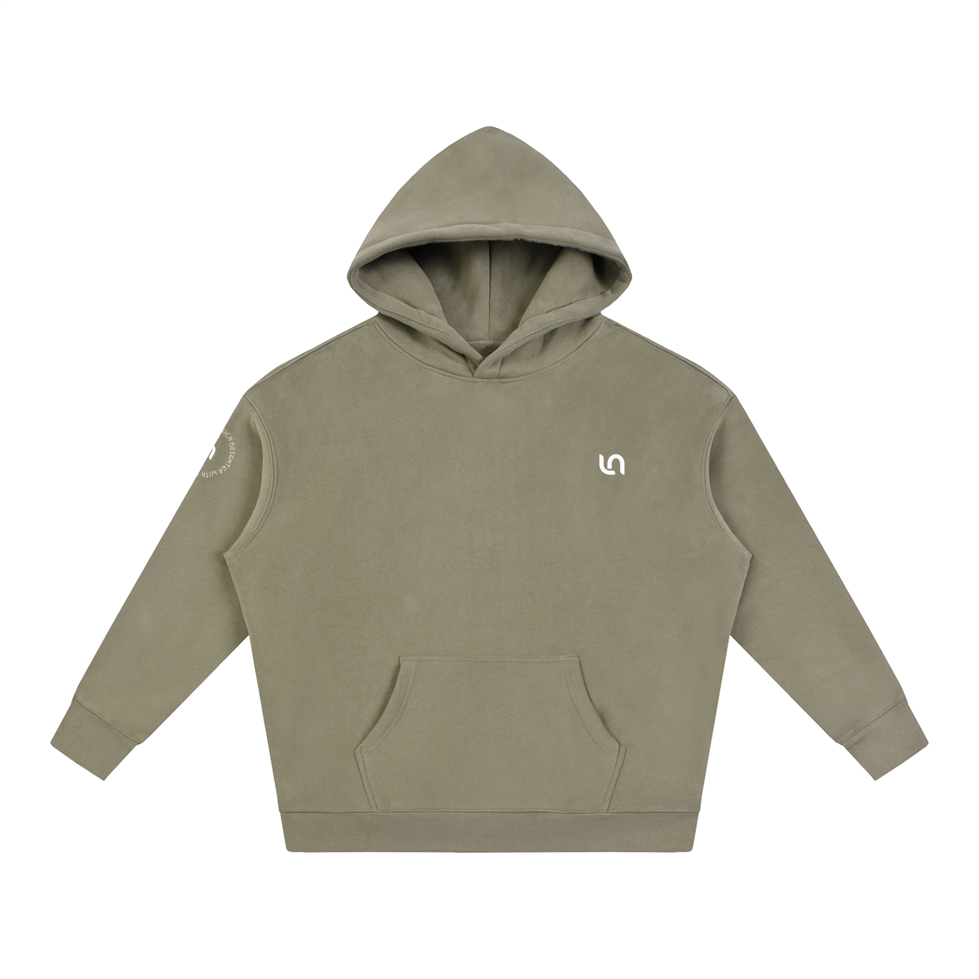Life is so much brighter with you in it Oversize Fleeced Hoodie