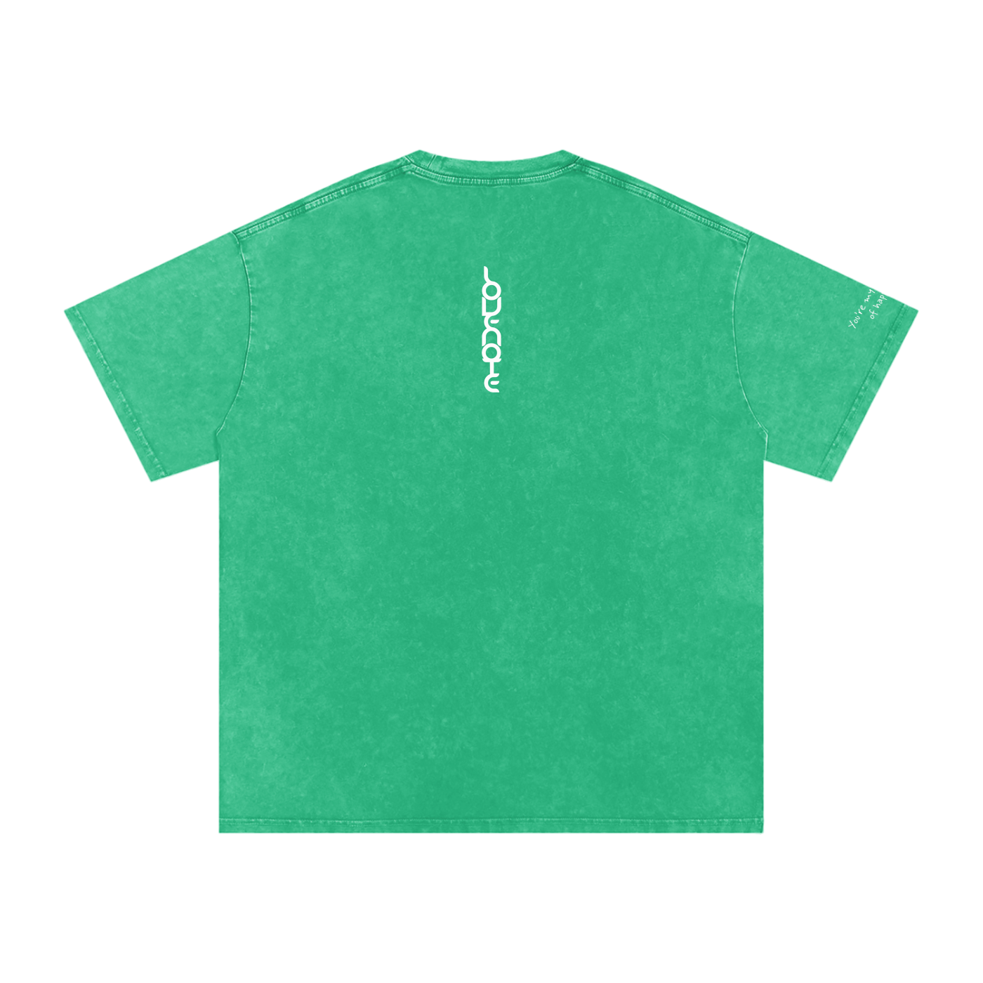 Smaller Notes - You're my daily dose of happiness - Snow Washed Oversized Cotton T-Shirt