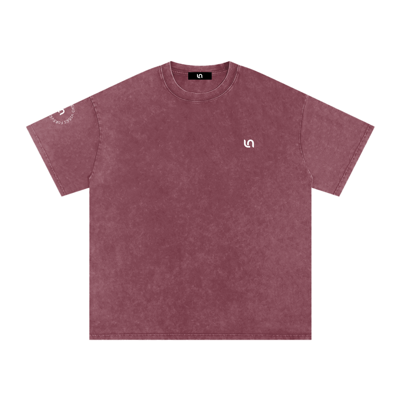 Best friend vibes forever - Snow Washed Oversized Cotton T-Shirt