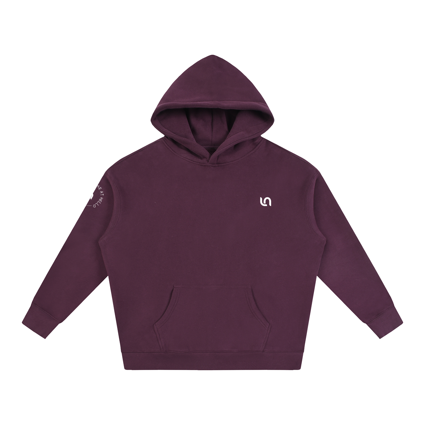 You had me at hello Oversize Fleeced Hoodie