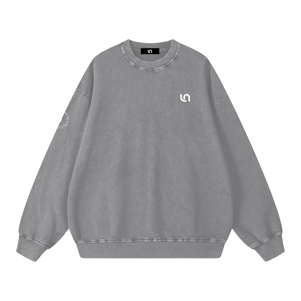 You are one in a million - snow washed Oversized Sweatshirt