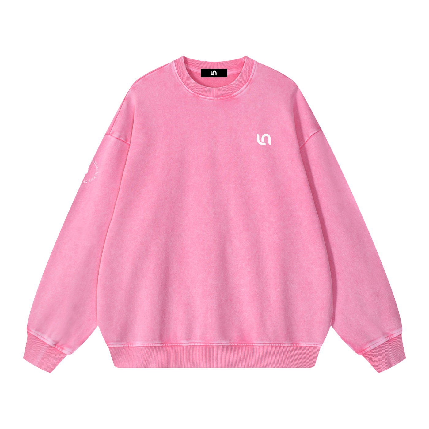 You're my favourite kind of trouble - snow washed Oversized Sweatshirt