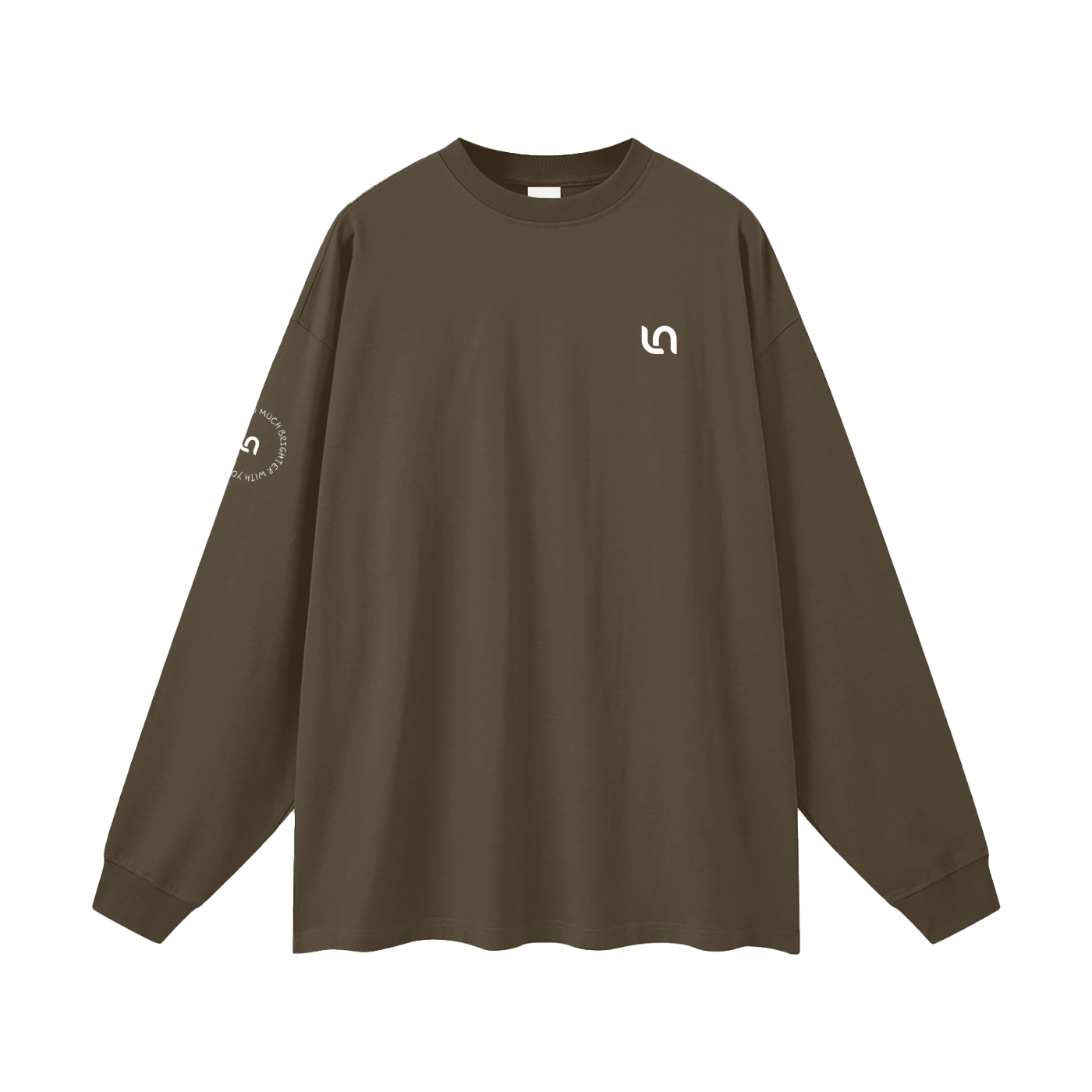 Life is so much brighter with you in it Oversized Unisex Long Sleeve T-Shirt