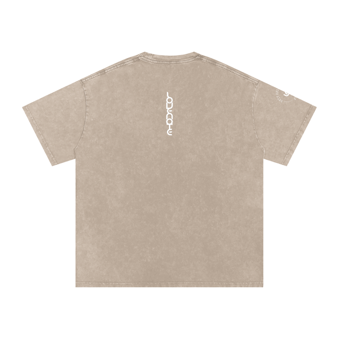 Best friend vibes forever - Snow Washed Oversized Cotton T-Shirt