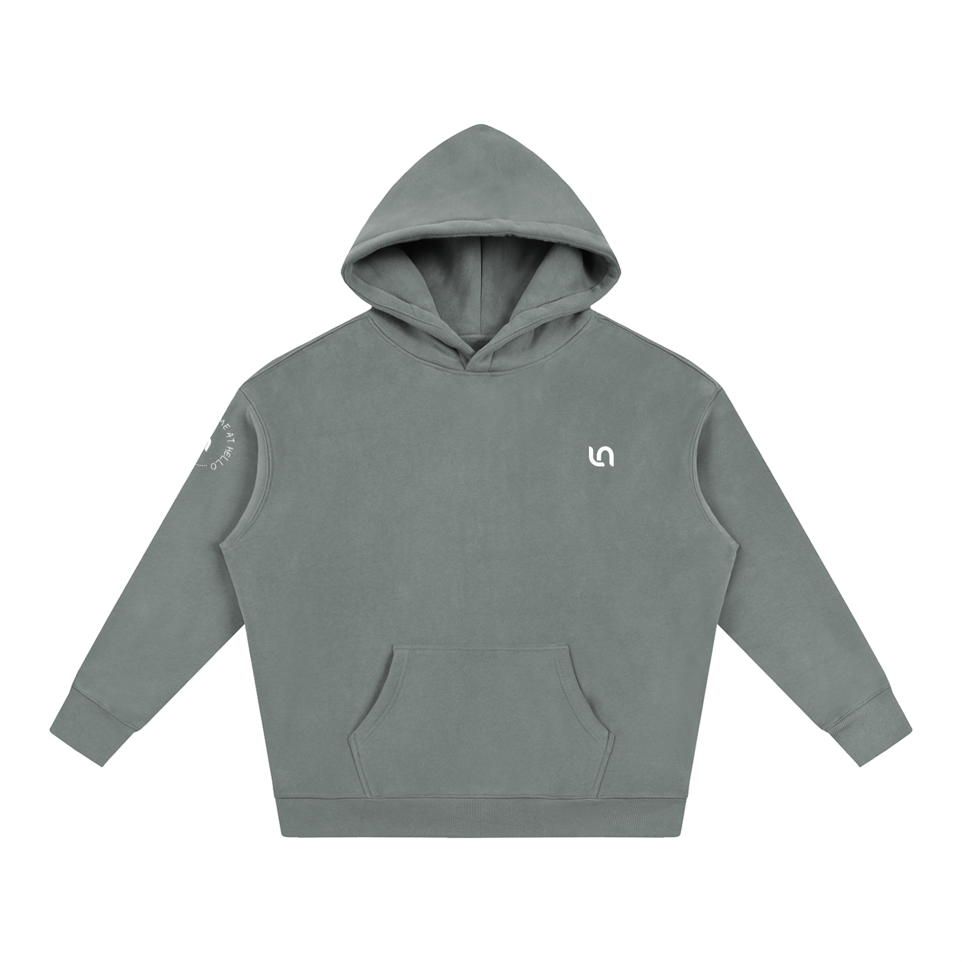 You had me at hello Oversize Fleeced Hoodie