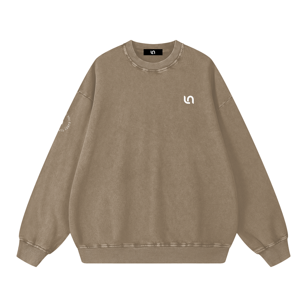 I'd choose you every time - snow washed Oversized Sweatshirt