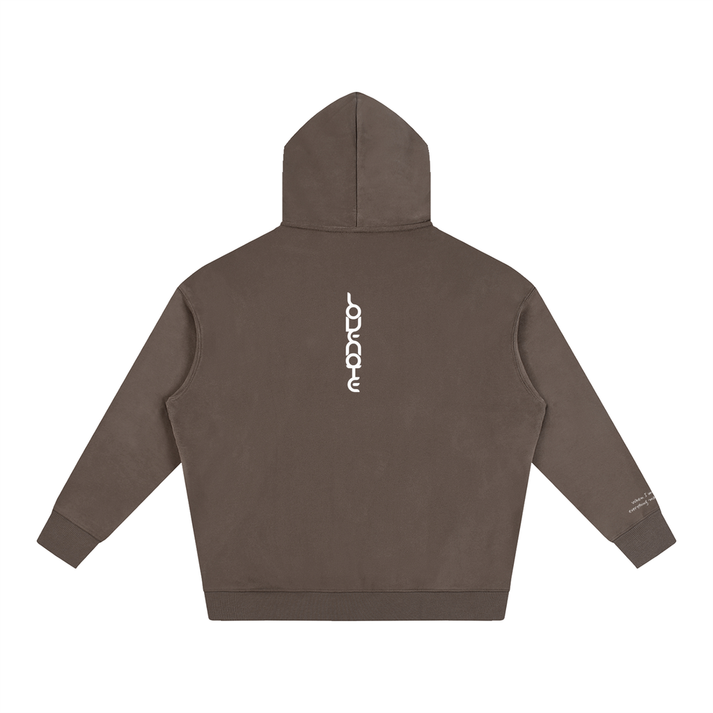 Smaller Notes - When I met you, everything made sense -  Oversize Fleeced Hoodie HT