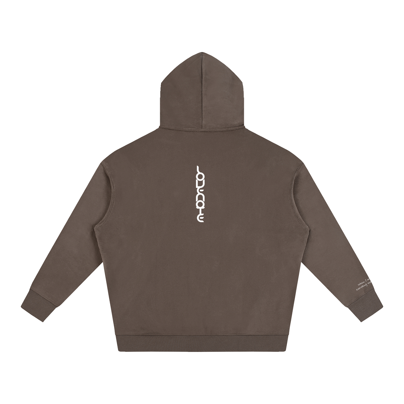 Smaller Notes - When I met you, everything made sense -  Oversize Fleeced Hoodie HT