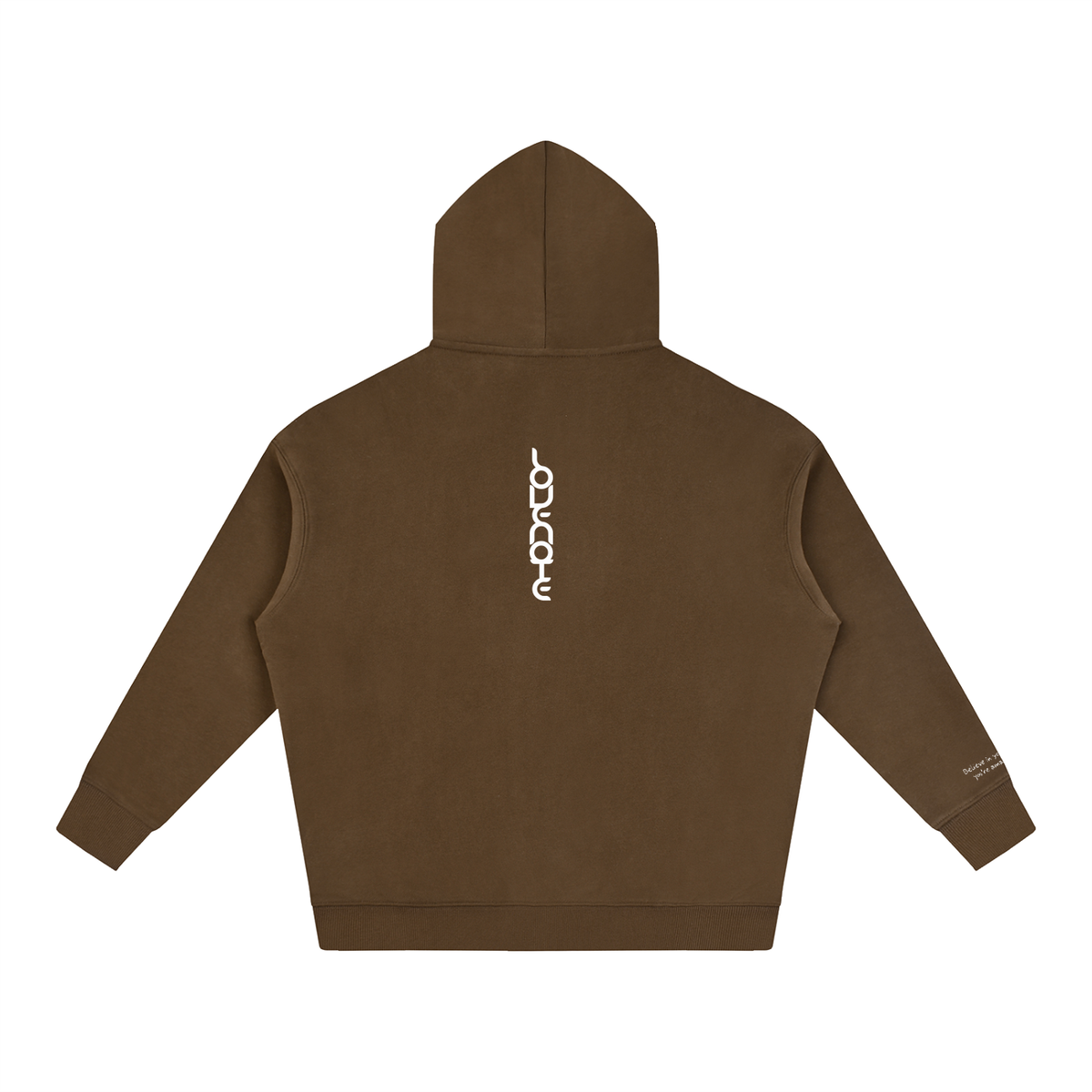 Smaller Notes - Believe in yourself - you're amazing! -  Oversize Fleeced Hoodie HT