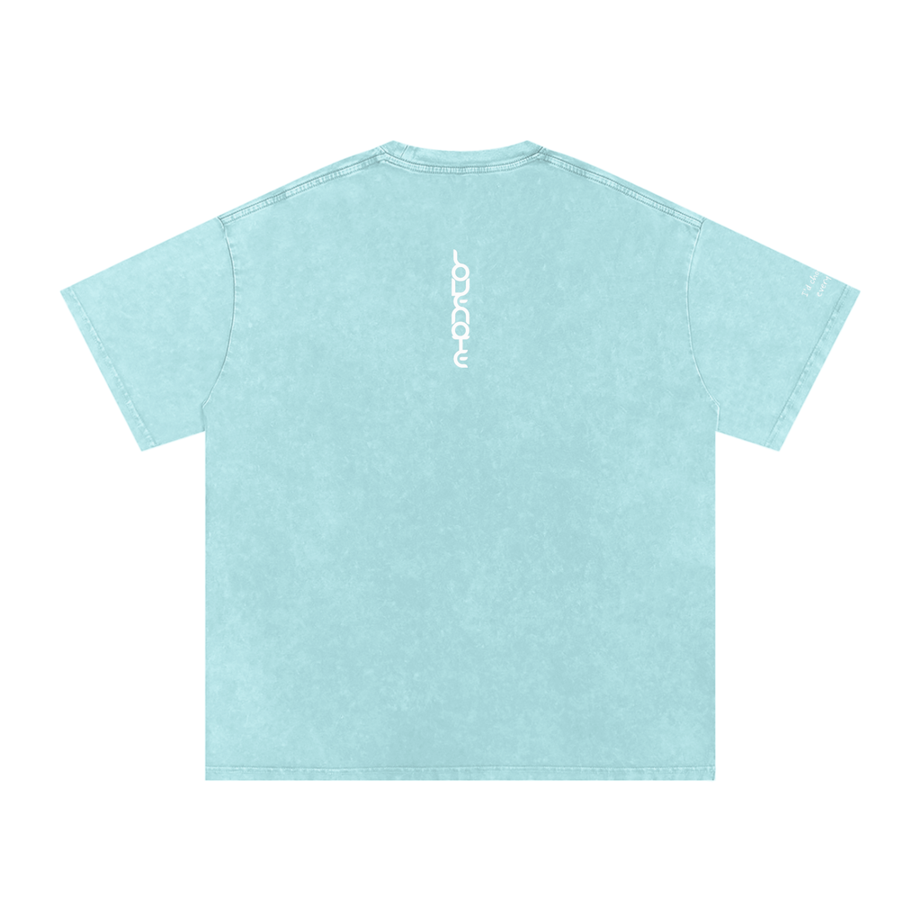 Smaller Notes - I'd choose you every time - Snow Washed Oversized Cotton T-Shirt