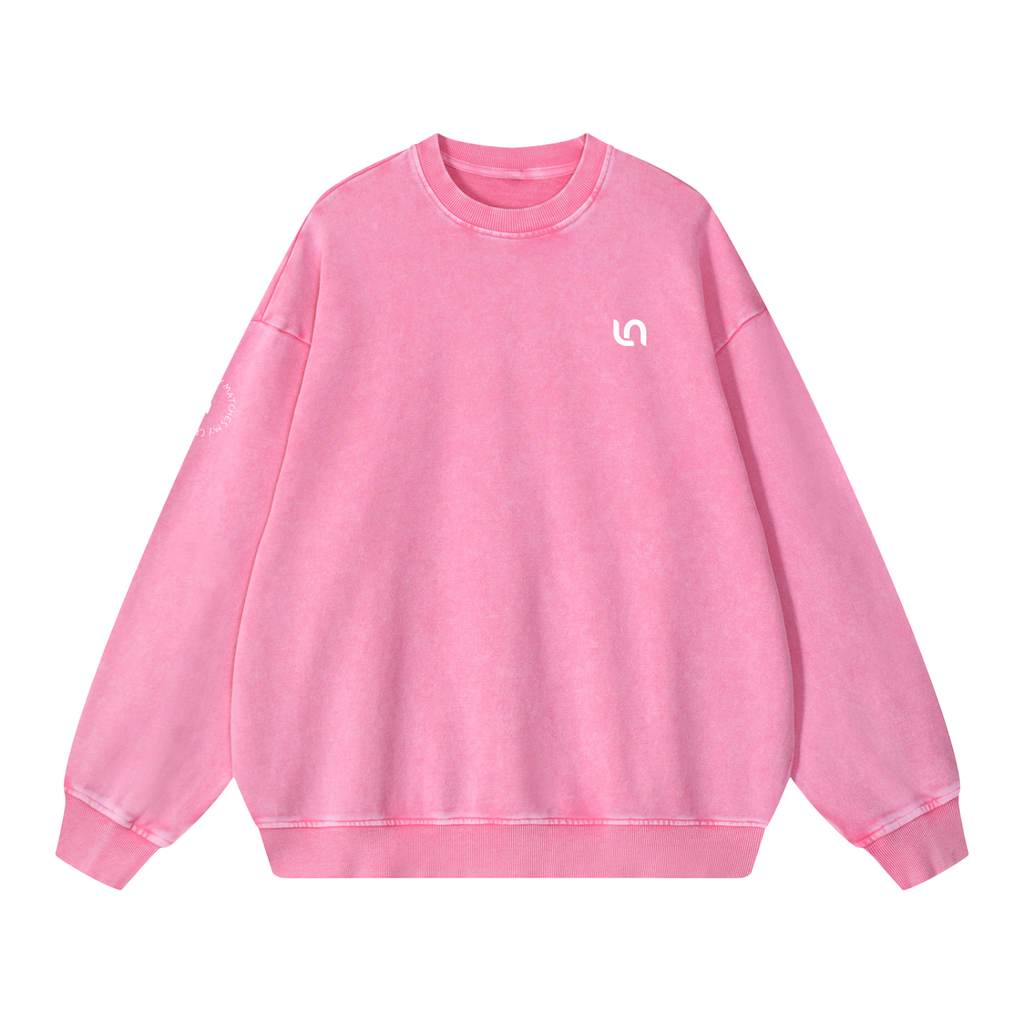 You had me at hello - snow washed Oversized Sweatshirt