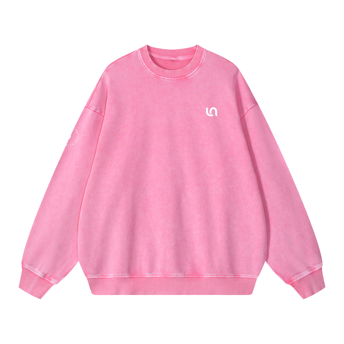 You had me at hello - snow washed Oversized Sweatshirt