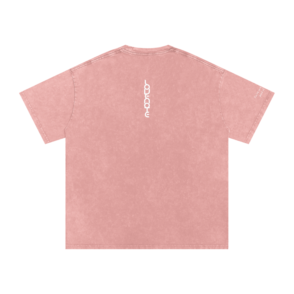 Smaller Notes - You're my favourite kind of trouble - Snow Washed Oversized Cotton T-Shirt