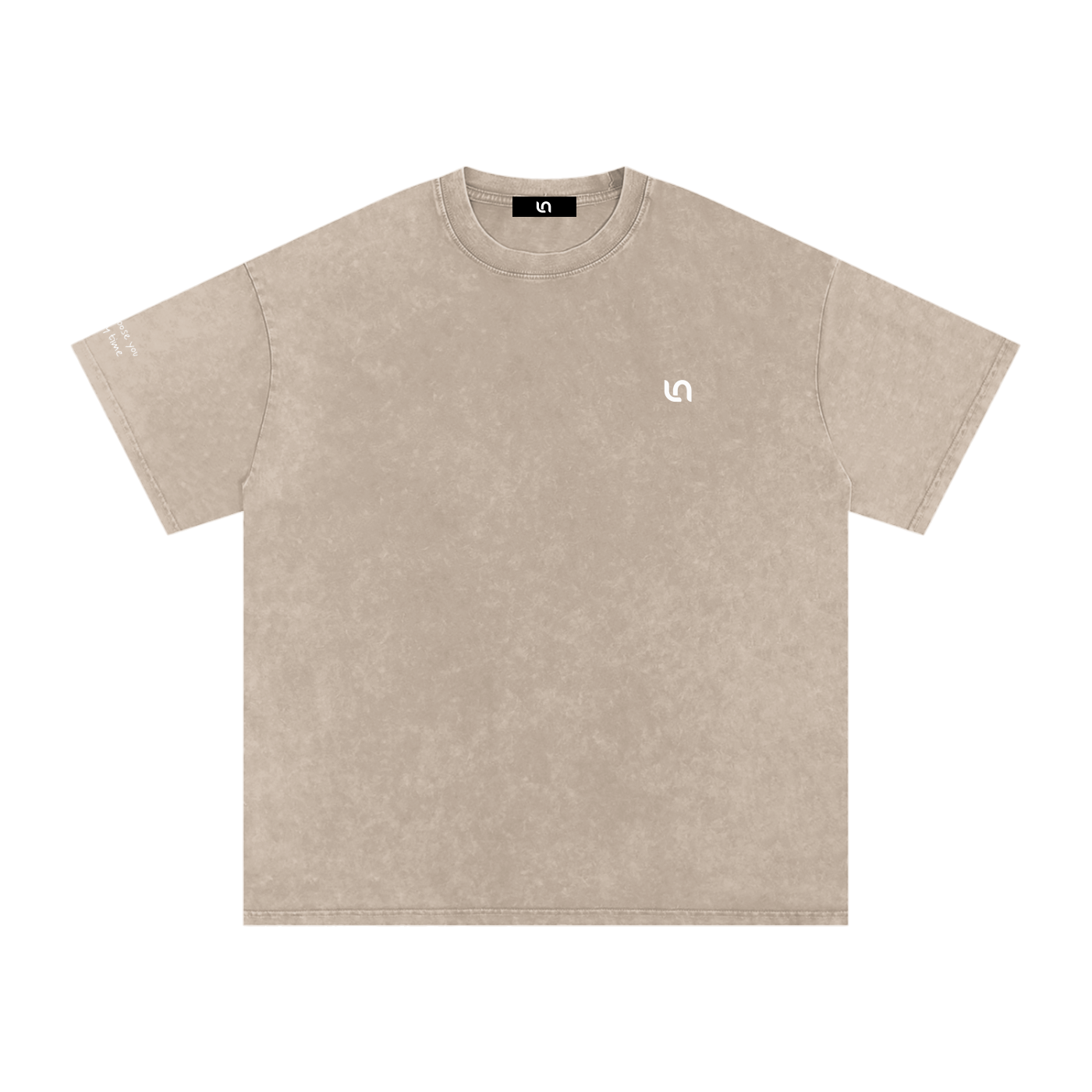 Smaller Notes - I'd choose you every time - Snow Washed Oversized Cotton T-Shirt