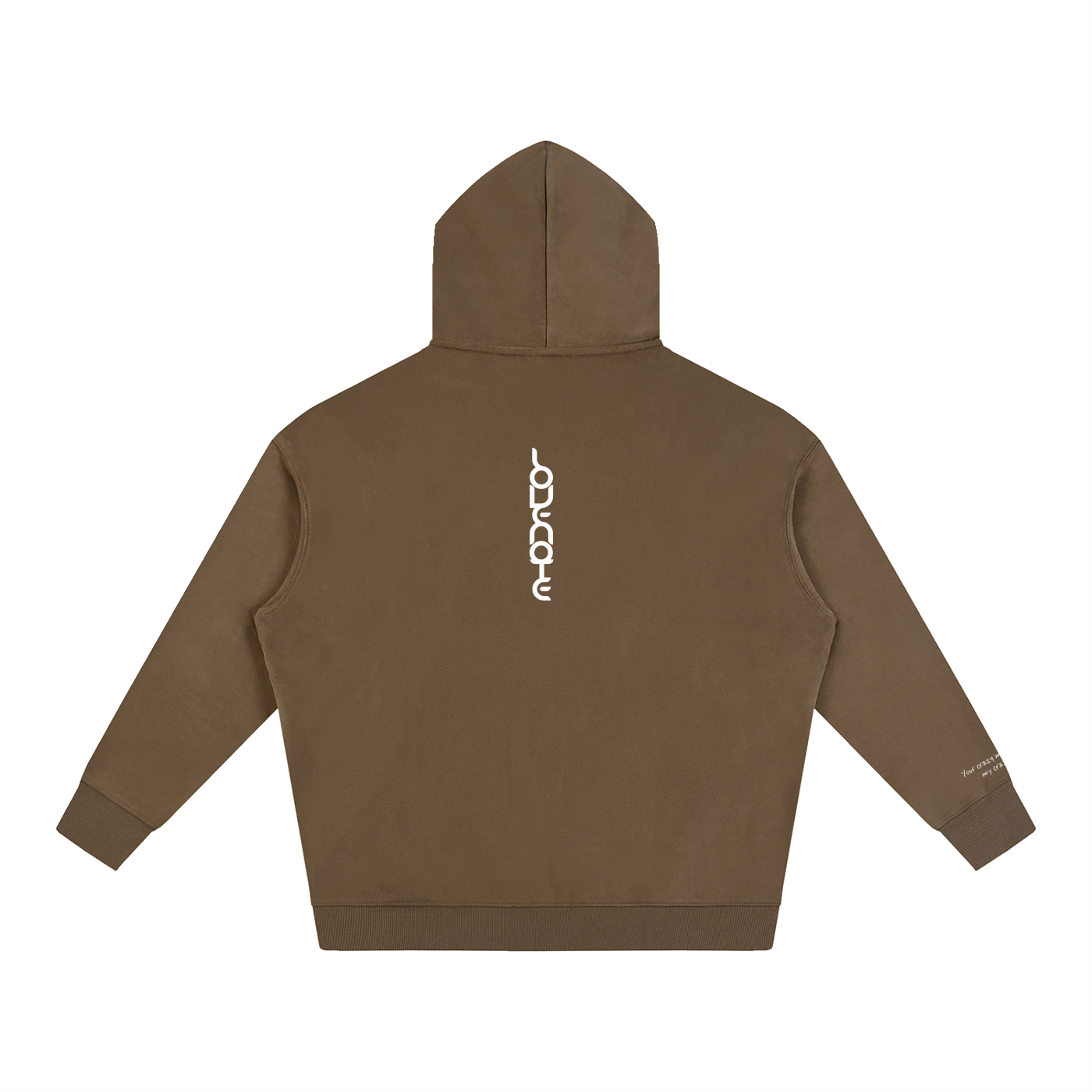 Smaller Notes - Your crazy matches my crazy -  Oversize Fleeced Hoodie HT