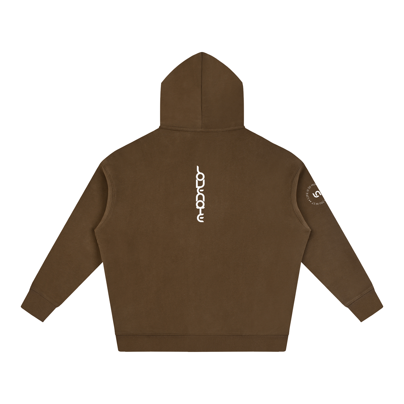Life is so much brighter with you in it Oversize Fleeced Hoodie