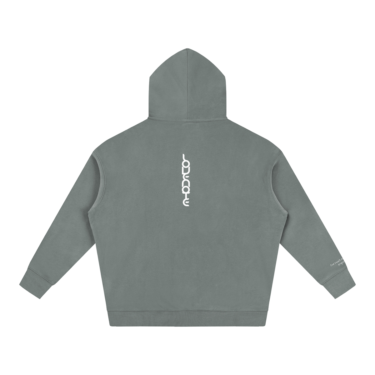 Smaller Notes - One small step is still progress -  Oversize Fleeced Hoodie HT