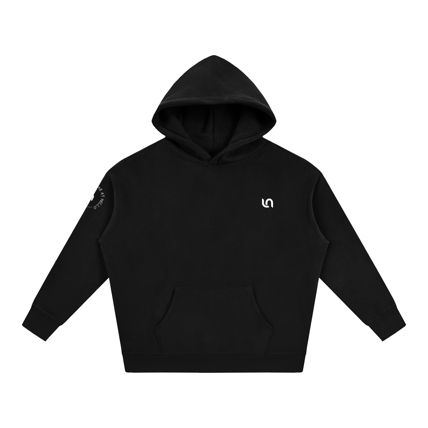You had me at hello Oversize Fleeced Hoodie
