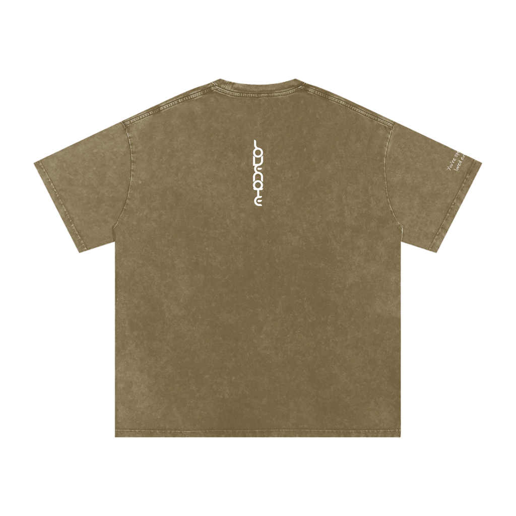 Smaller Notes - You're special and loved every day - Snow Washed Oversized Cotton T-Shirt