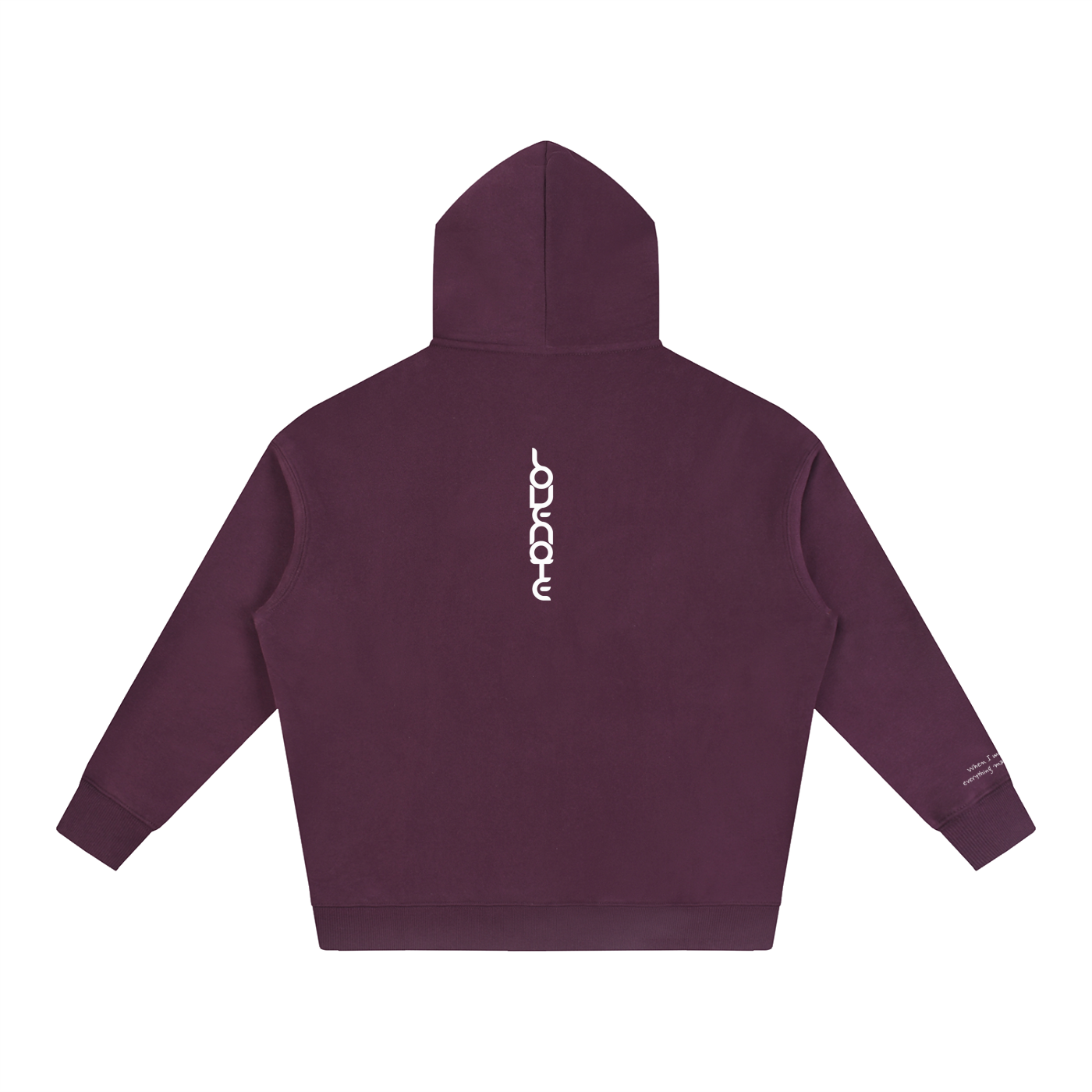 Smaller Notes - When I met you, everything made sense -  Oversize Fleeced Hoodie HT