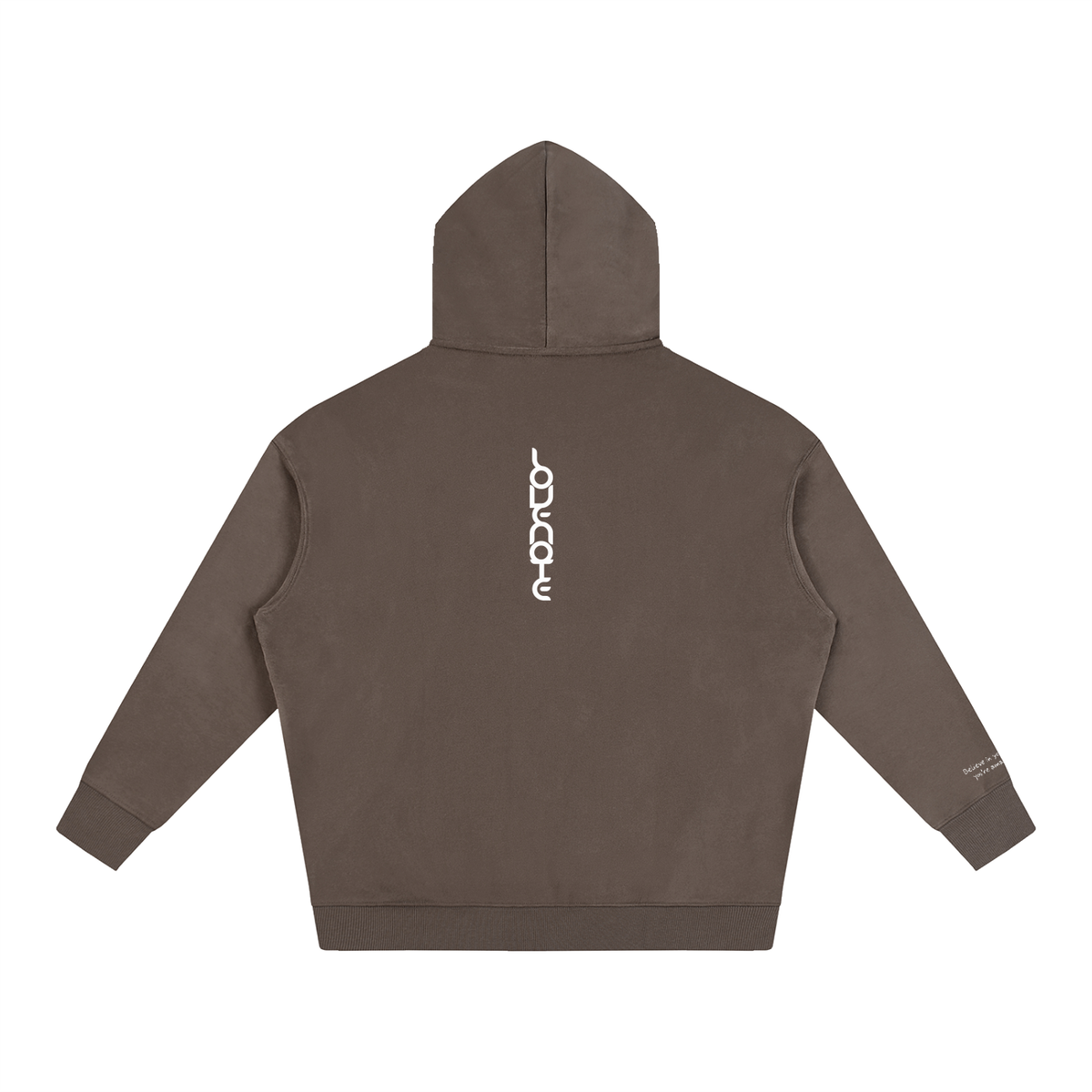 Smaller Notes - Believe in yourself - you're amazing! -  Oversize Fleeced Hoodie HT