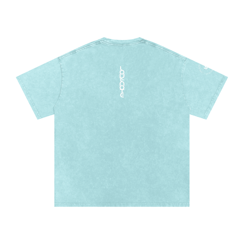 Life is so much brighter with you in it - Snow Washed Oversized Cotton T-Shirt