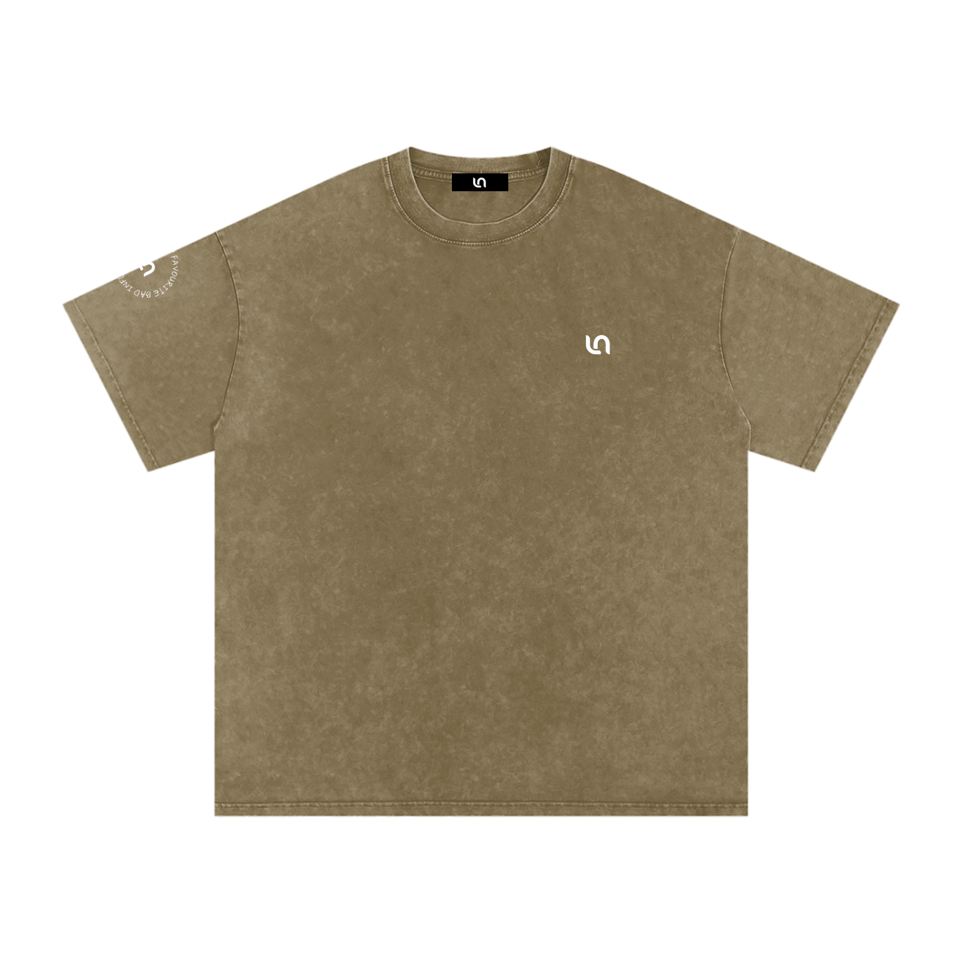 You're my favourite bad influence - Snow Washed Oversized Cotton T-Shirt