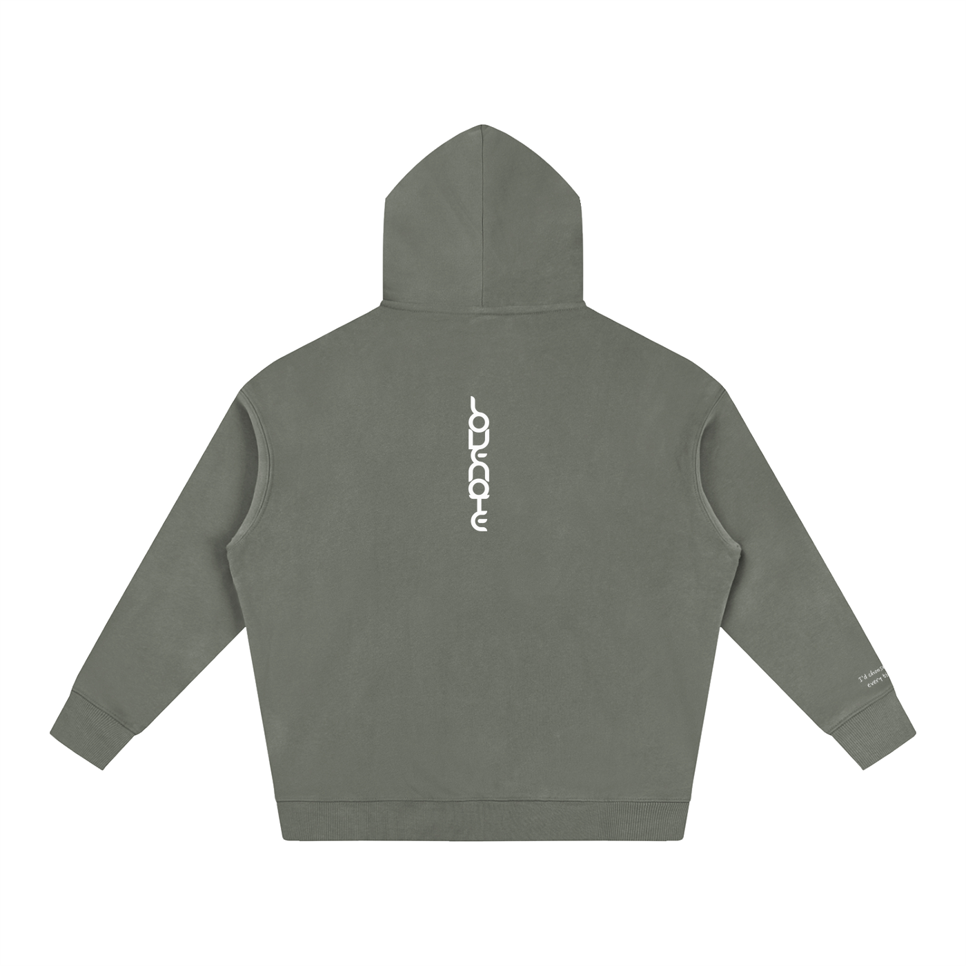 Smaller Notes - I'd choose you every time -  Oversize Fleeced Hoodie HT