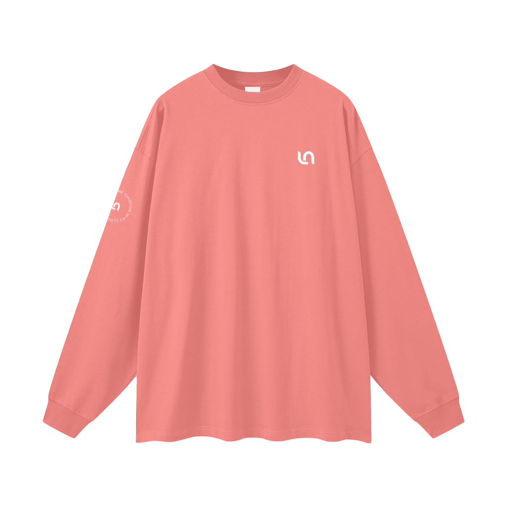 You are the sunshine in my cloudy days Oversized Unisex Long Sleeve T-Shirt