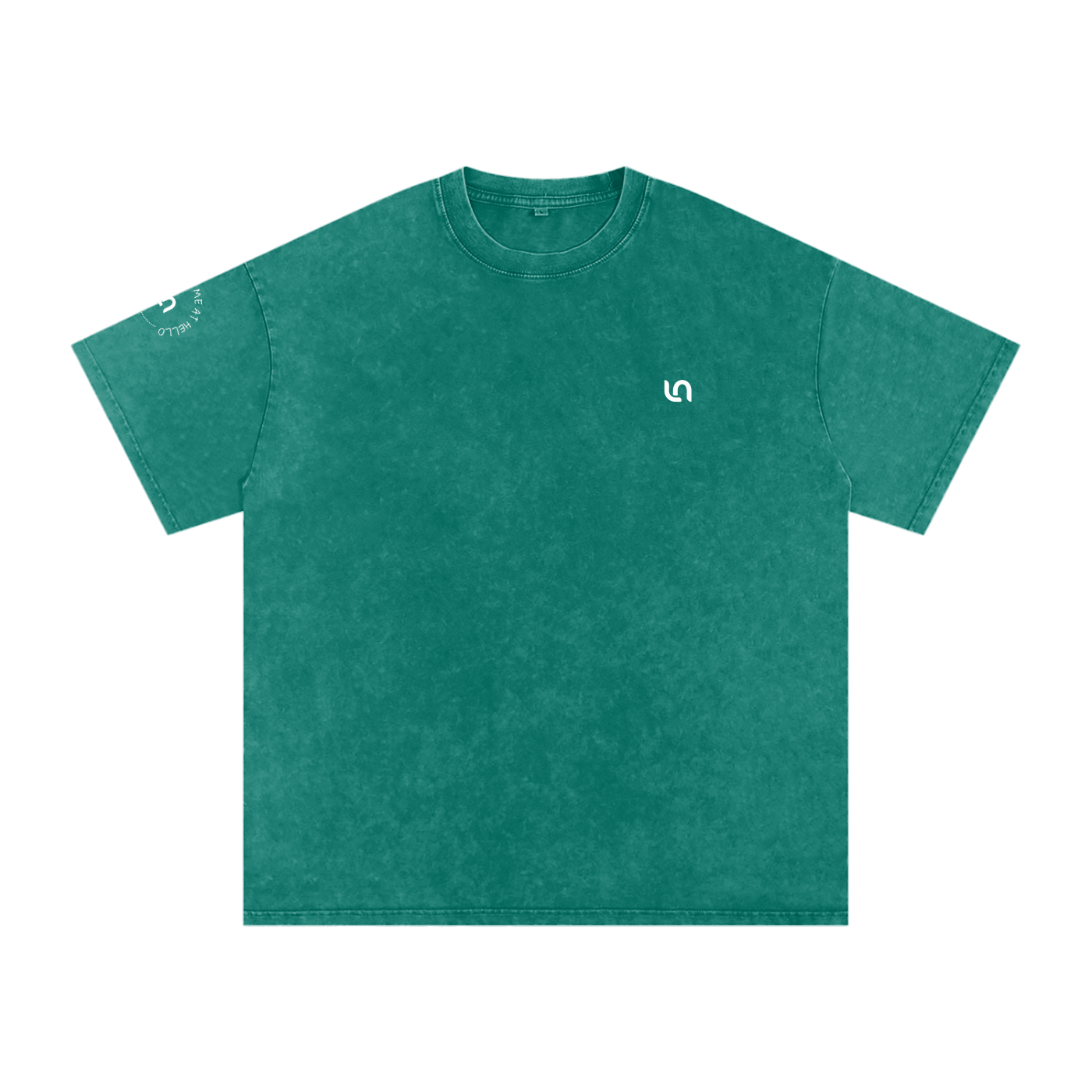 You had me at hello - Snow Washed Oversized Cotton T-Shirt