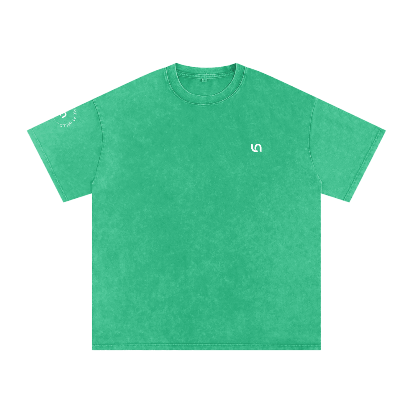 You had me at hello - Snow Washed Oversized Cotton T-Shirt