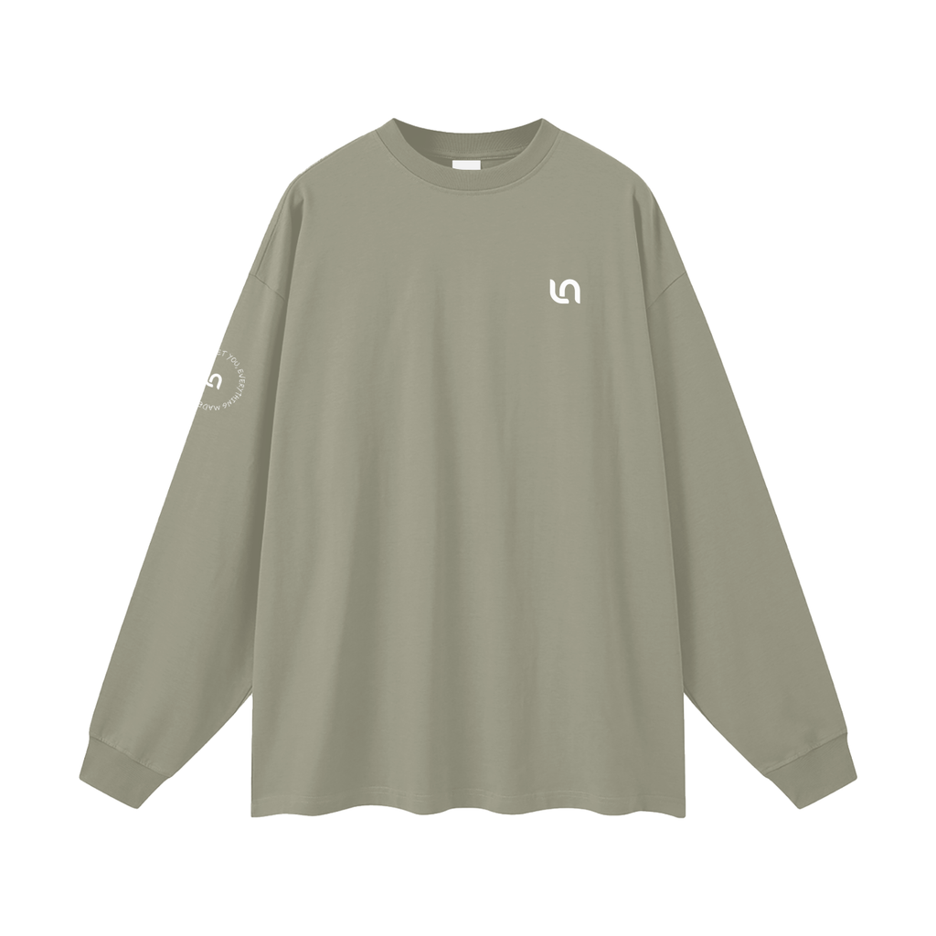 When I met you, everything made sense Oversized Unisex Long Sleeve T-Shirt