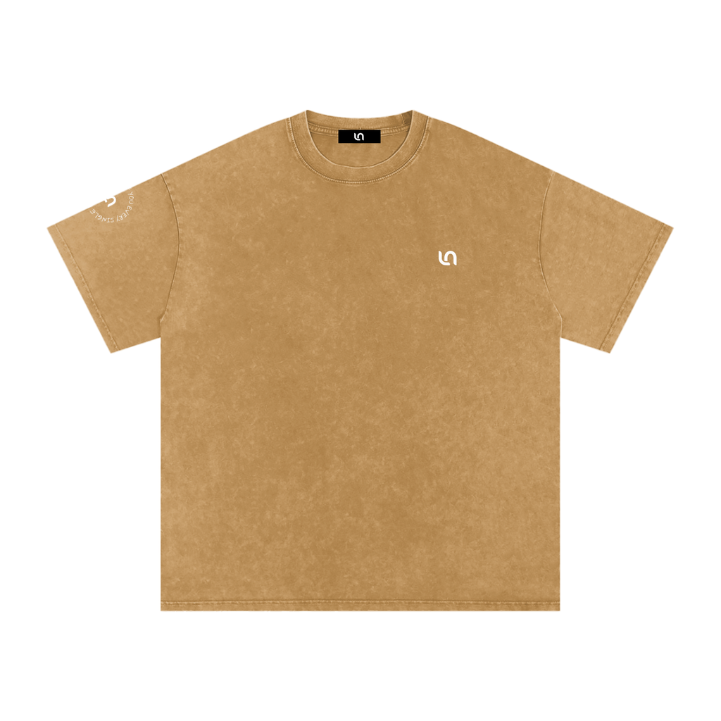 Proud of you every single day - Snow Washed Oversized Cotton T-Shirt