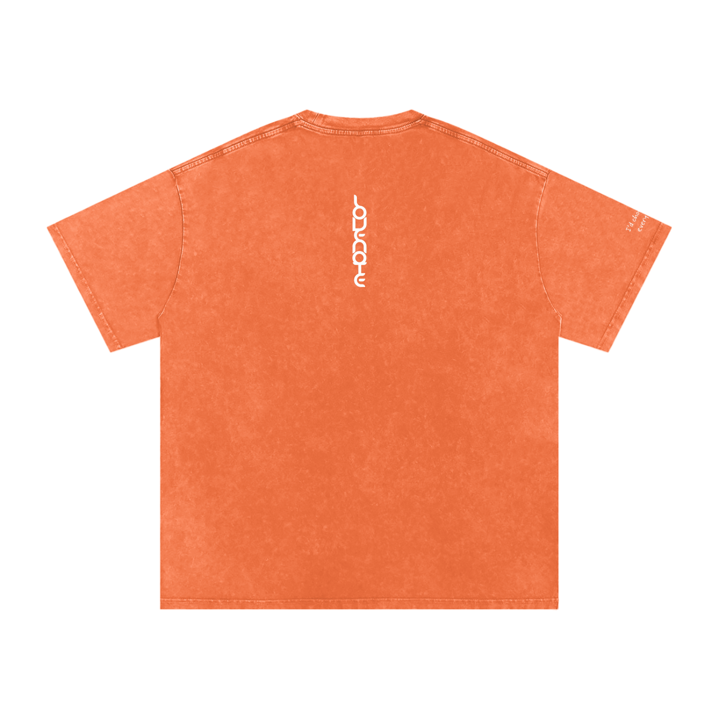 Smaller Notes - I'd choose you every time - Snow Washed Oversized Cotton T-Shirt