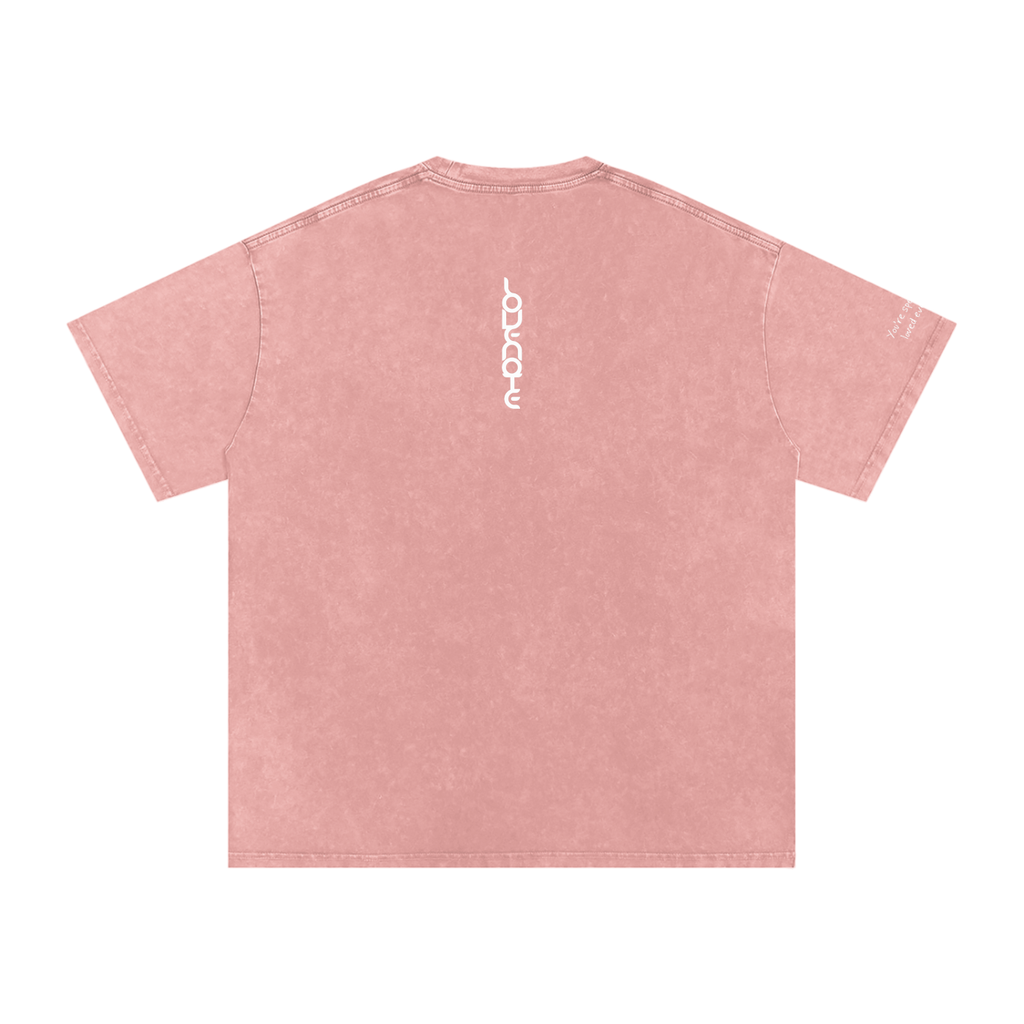 Smaller Notes - You're special and loved every day - Snow Washed Oversized Cotton T-Shirt