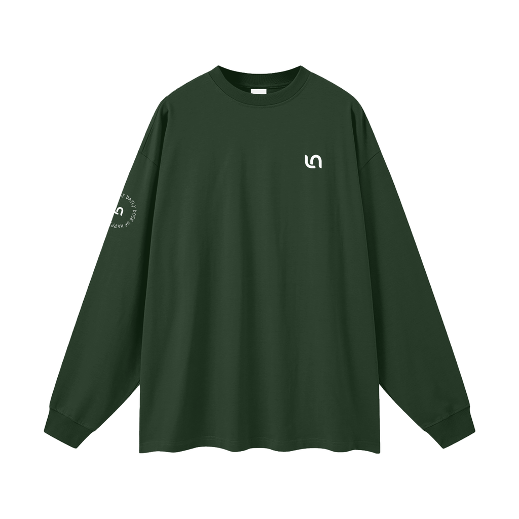 You're my daily dose of happiness Oversized Unisex Long Sleeve T-Shirt