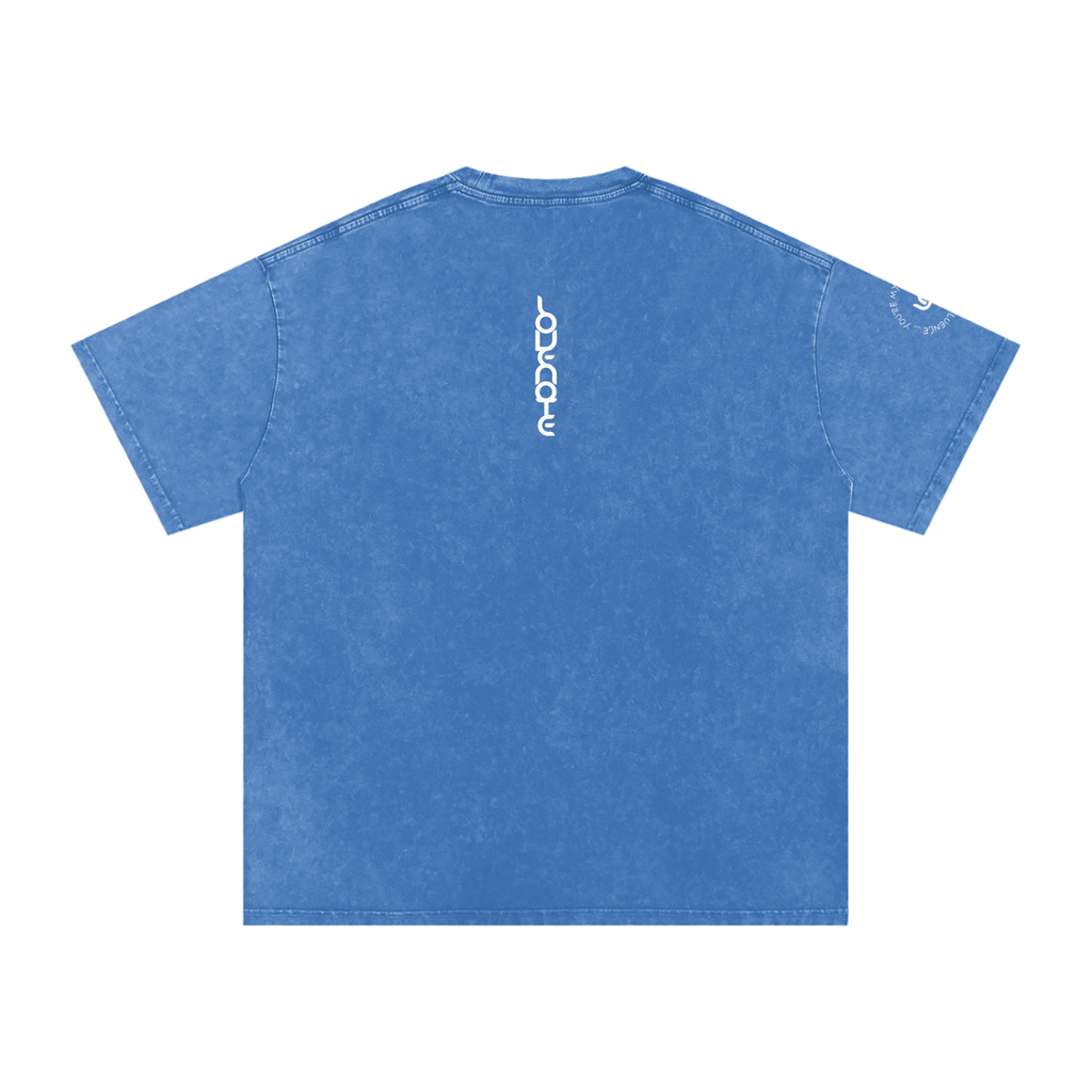 You're my favourite bad influence - Snow Washed Oversized Cotton T-Shirt