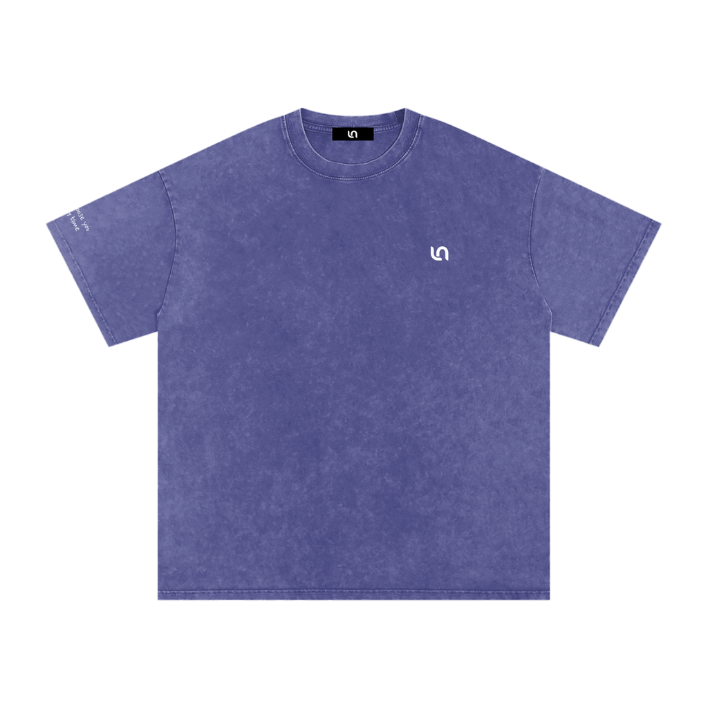 Smaller Notes - I'd choose you every time - Snow Washed Oversized Cotton T-Shirt