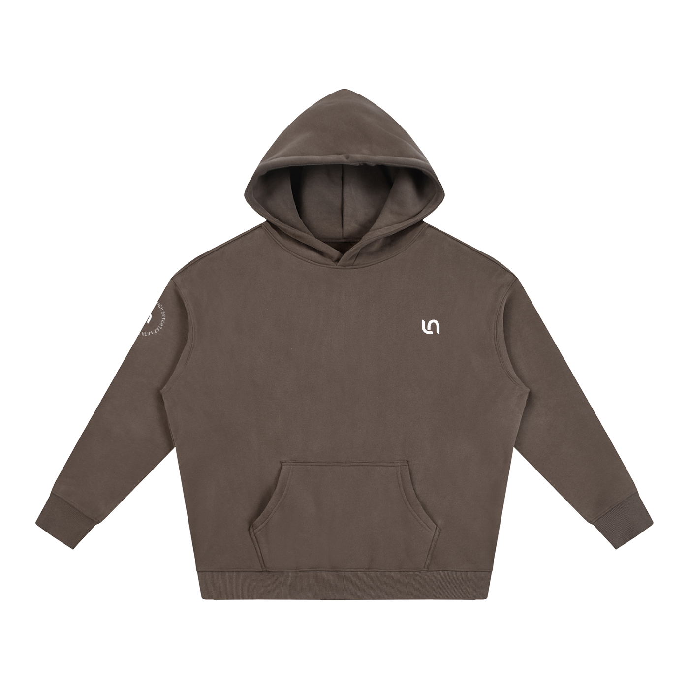 Life is so much brighter with you in it Oversize Fleeced Hoodie