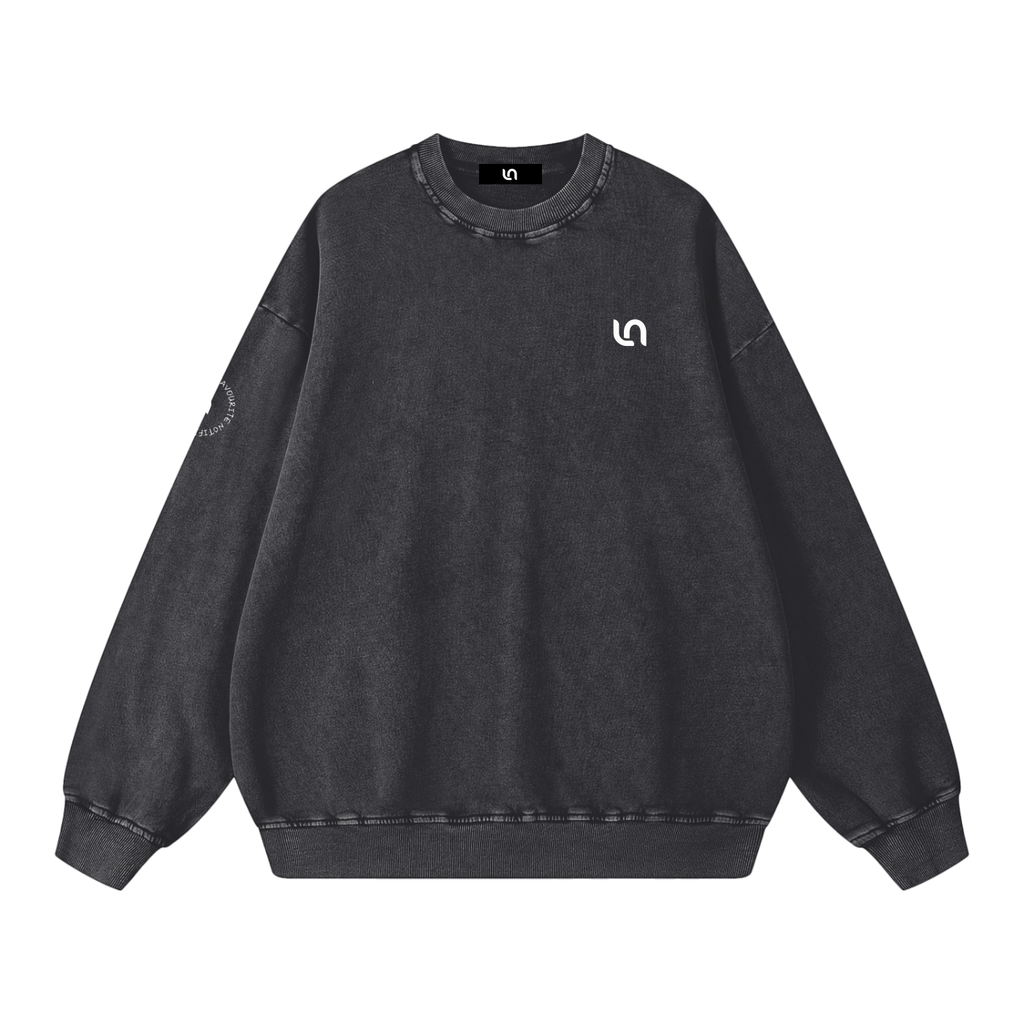 You're my favourite notification - snow washed Oversized Sweatshirt