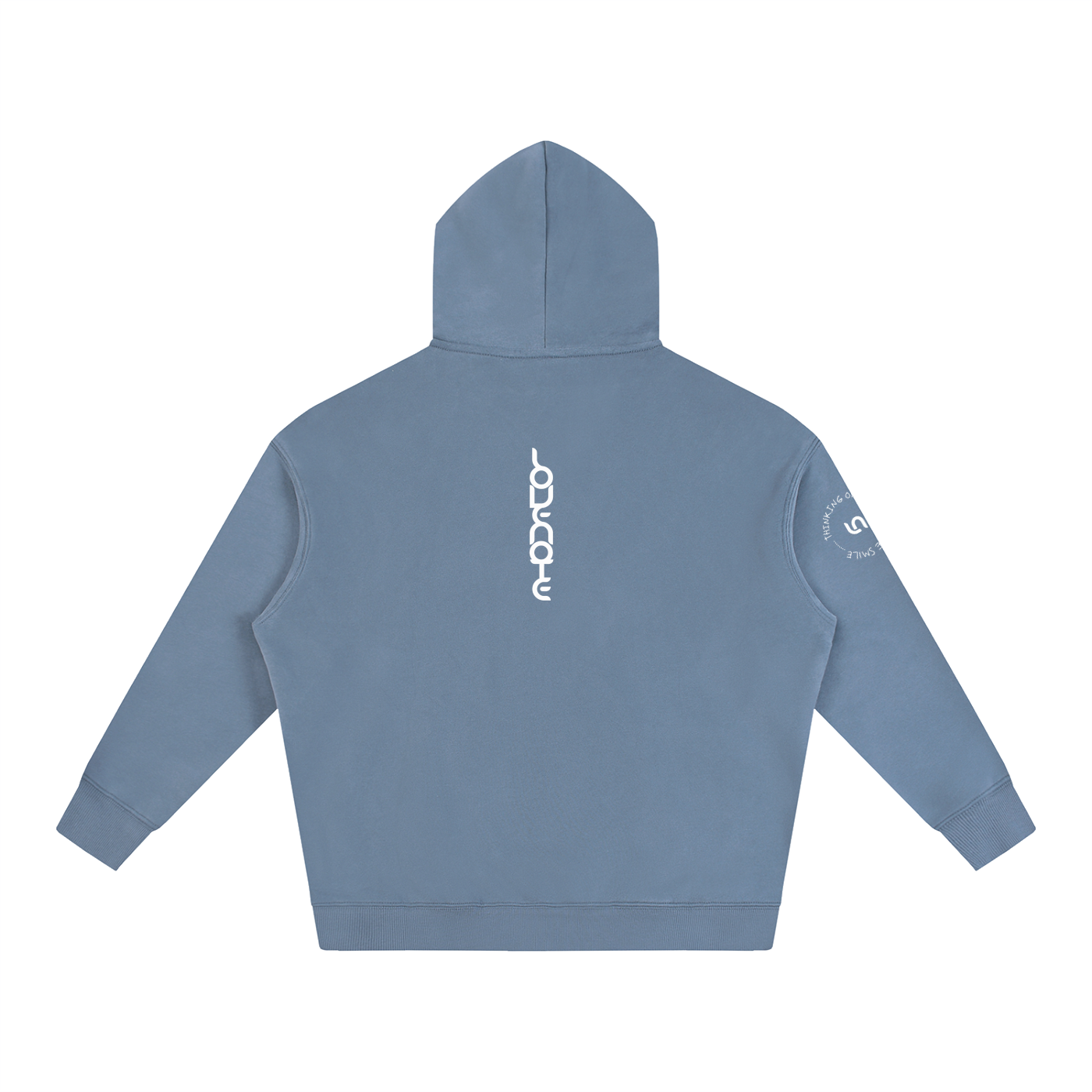 Thinking of you makes me smile Oversize Fleeced Hoodie