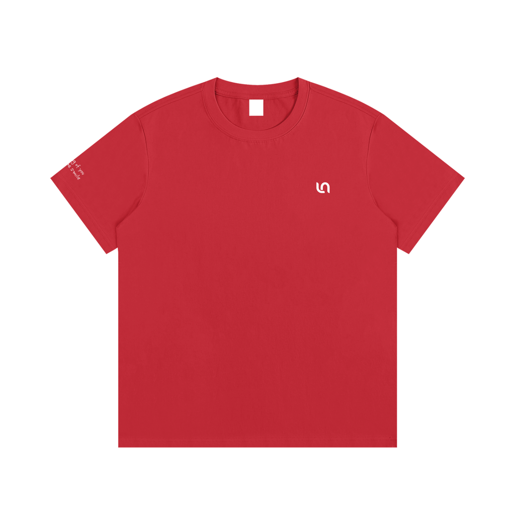 Smaller Notes - Thinking of you makes me smile - Cotton T-Shirt