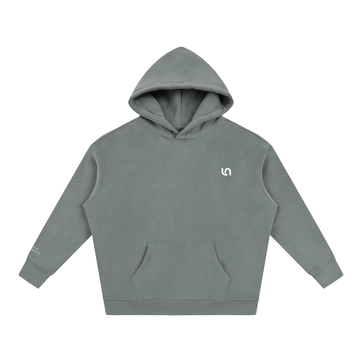 Smaller Notes - When I met you, everything made sense -  Oversize Fleeced Hoodie HT