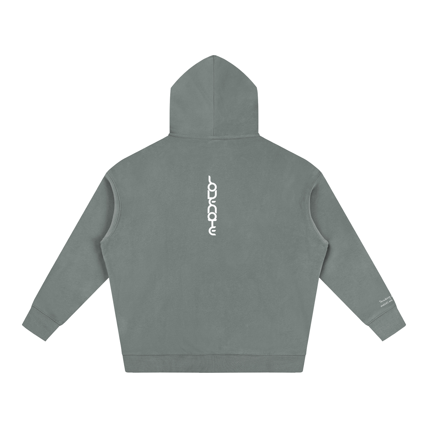 Smaller Notes - Thinking of you makes me smile -  Oversize Fleeced Hoodie HT