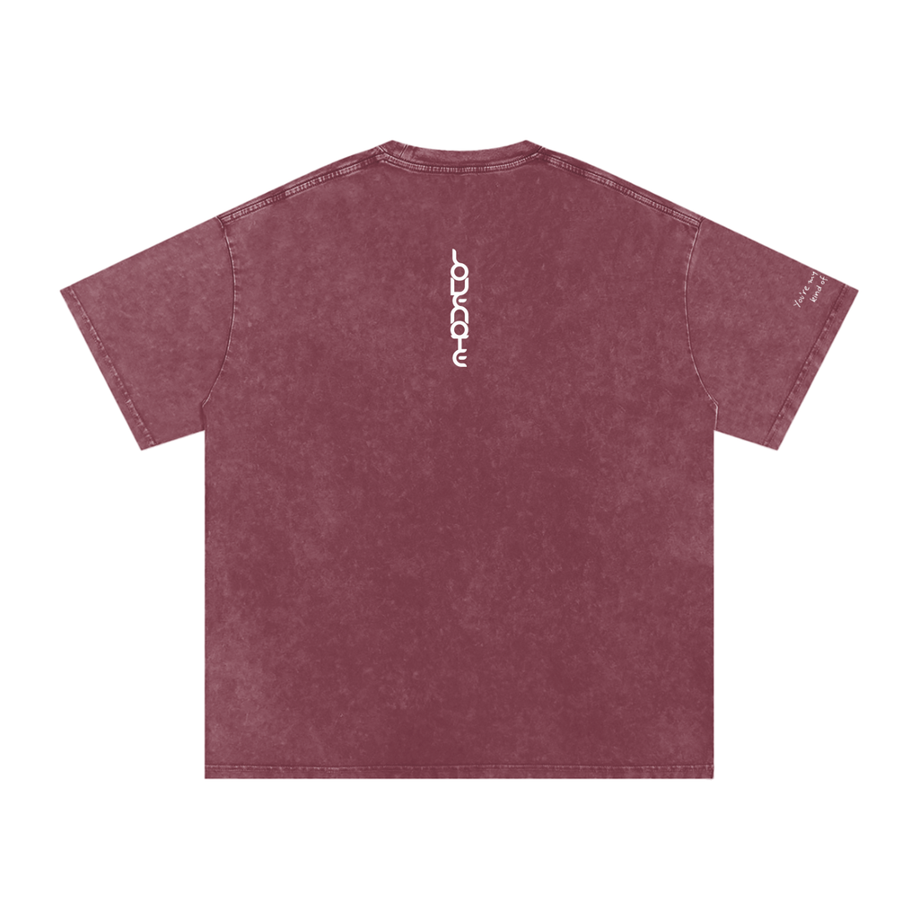 Smaller Notes - You're my favourite kind of trouble - Snow Washed Oversized Cotton T-Shirt