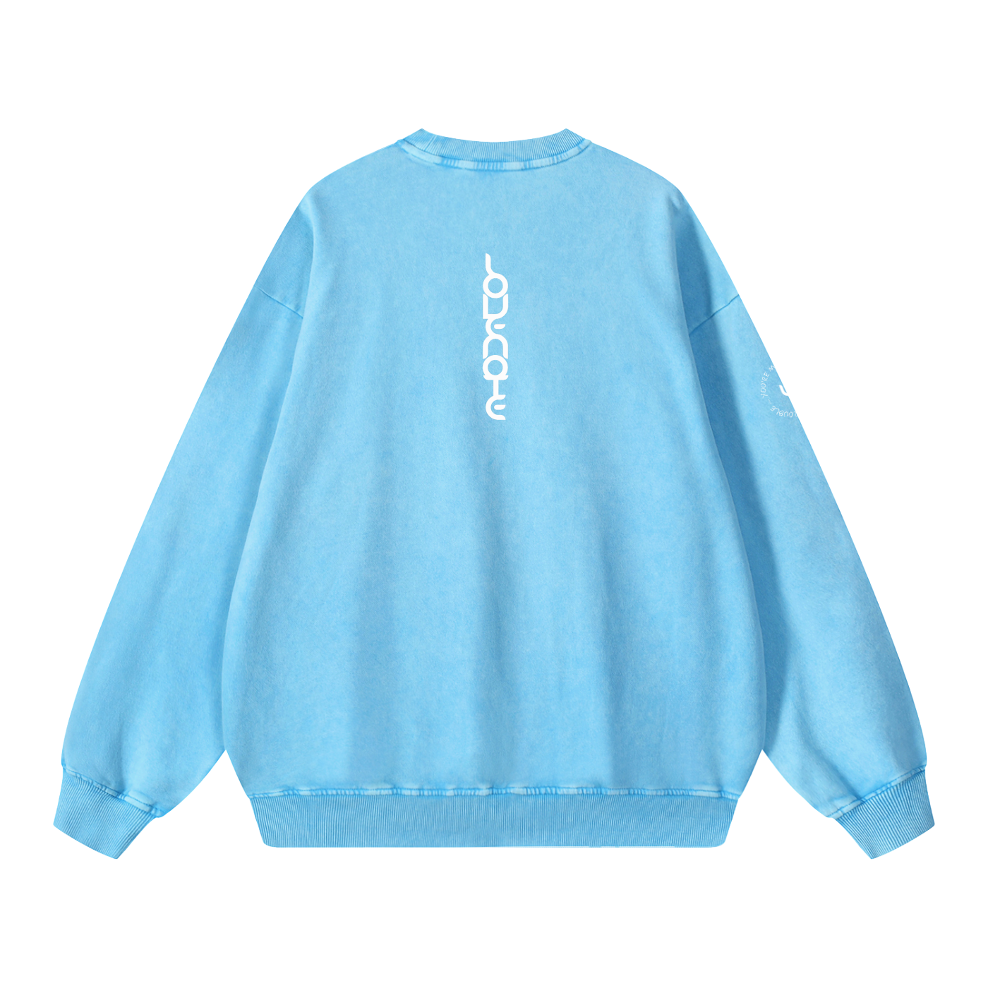 You're my favourite kind of trouble - snow washed Oversized Sweatshirt