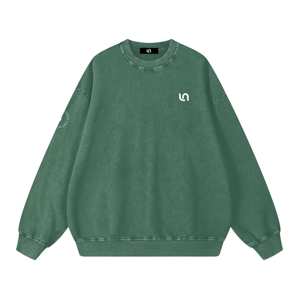 You are the sister I got to choose - snow washed Oversized Sweatshirt