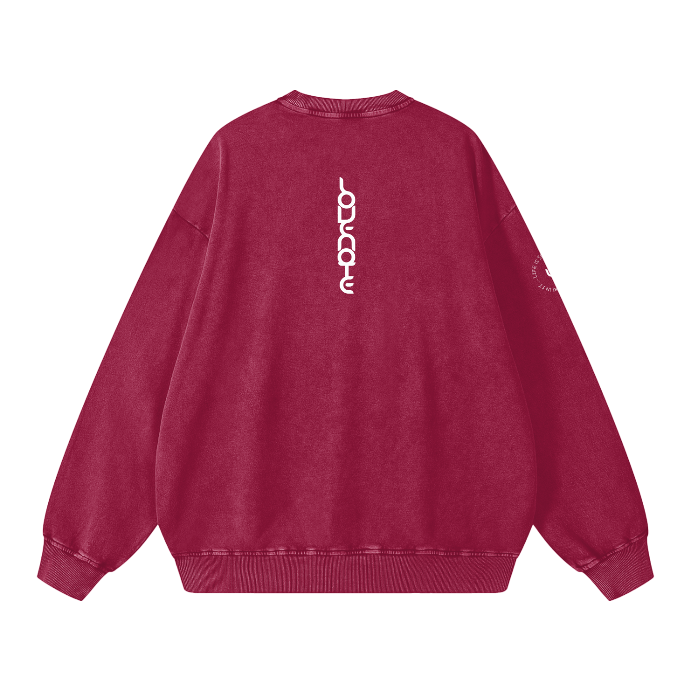 Life is so much brighter with you in it - snow washed Oversized Sweatshirt